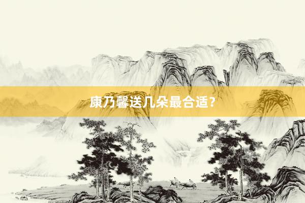 康乃馨送几朵最合适？
